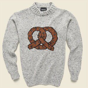 Howlin' Pretzel Love Wool-Blend Donegal Crew Sweater